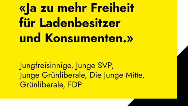 Gesetzesinitiative für längere LadenöffnungszeitenKant. Volksabstimmung vom 07.03.2021